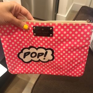 Kate Spade pop clutch makeup bag